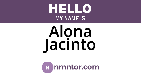Alona Jacinto