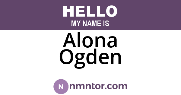 Alona Ogden