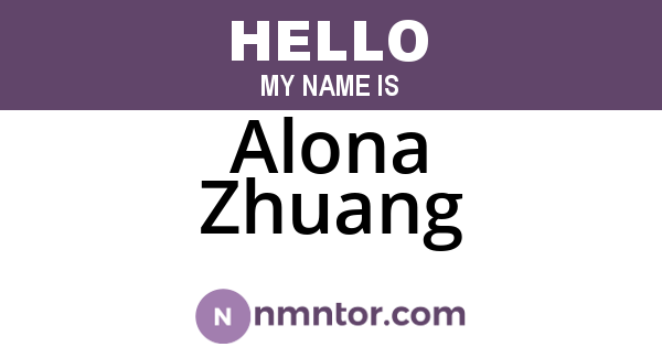 Alona Zhuang