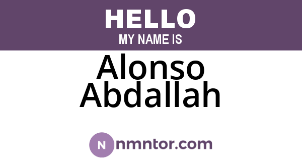 Alonso Abdallah