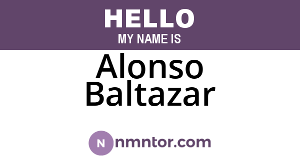 Alonso Baltazar