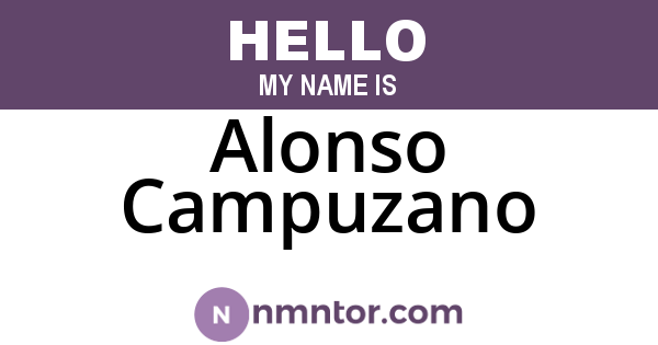 Alonso Campuzano