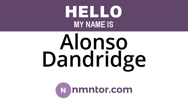 Alonso Dandridge