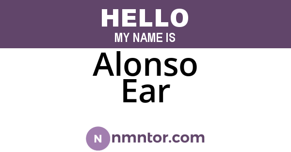 Alonso Ear