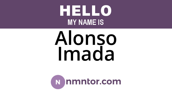 Alonso Imada