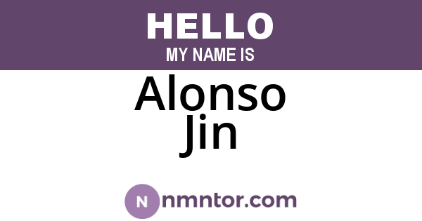 Alonso Jin