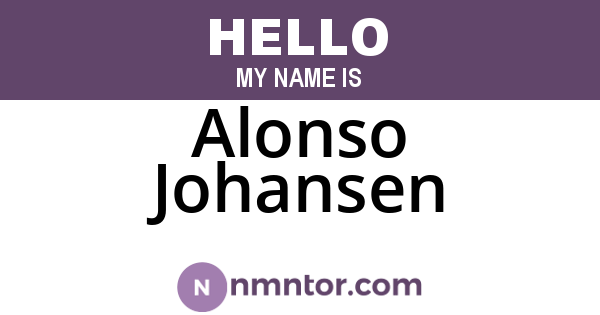Alonso Johansen
