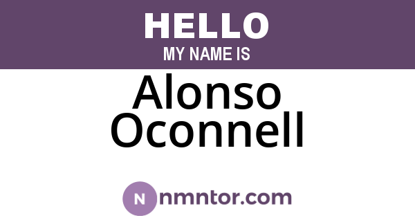 Alonso Oconnell