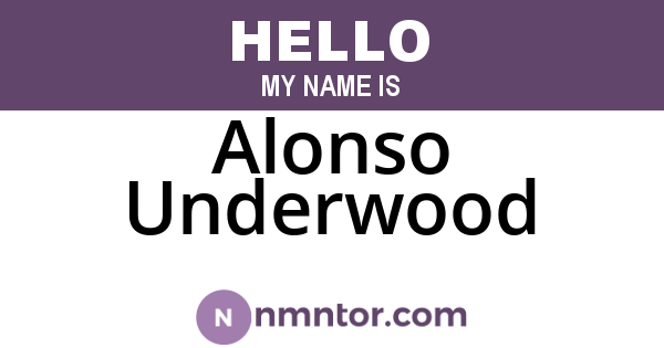 Alonso Underwood