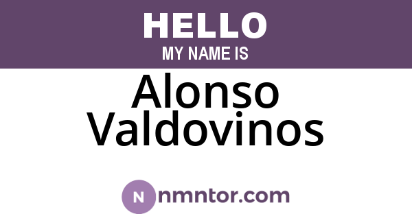 Alonso Valdovinos
