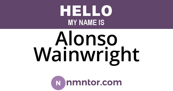 Alonso Wainwright