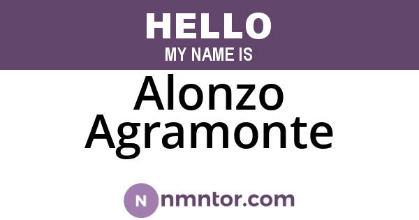 Alonzo Agramonte