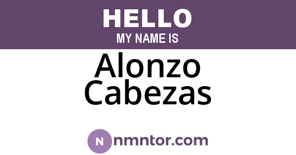 Alonzo Cabezas