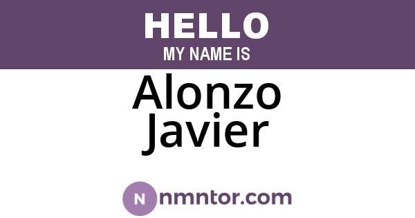 Alonzo Javier