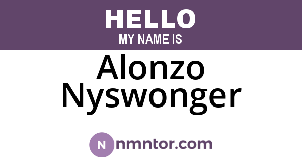 Alonzo Nyswonger