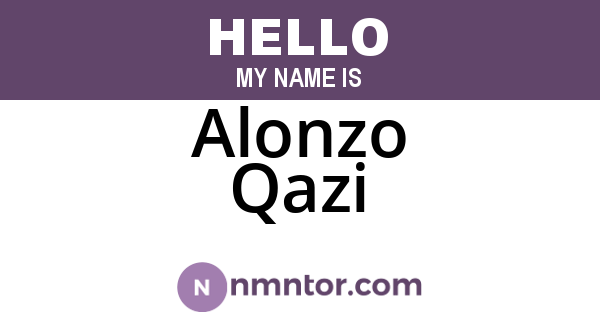 Alonzo Qazi