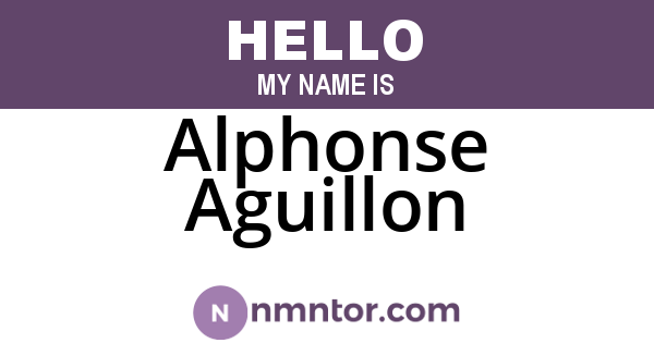 Alphonse Aguillon