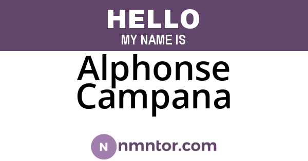 Alphonse Campana