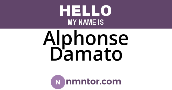 Alphonse Damato