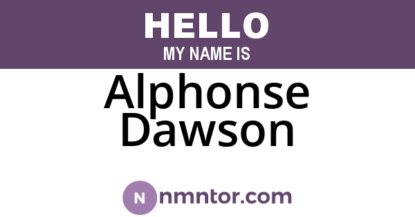Alphonse Dawson