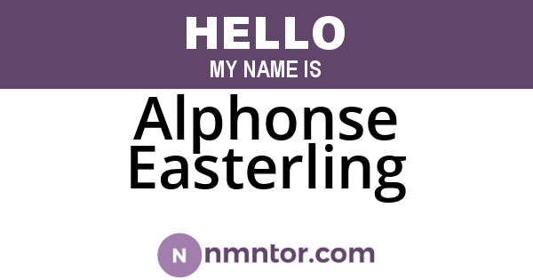 Alphonse Easterling