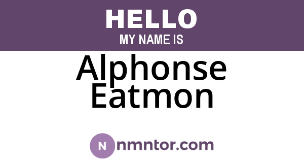 Alphonse Eatmon