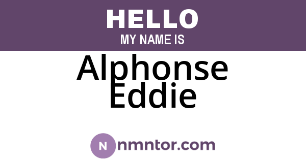 Alphonse Eddie