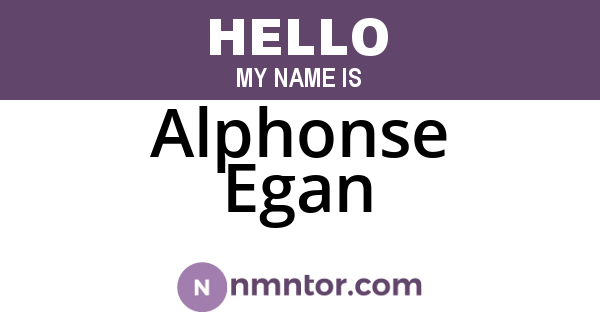 Alphonse Egan