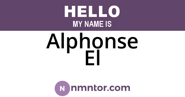 Alphonse El
