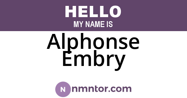 Alphonse Embry