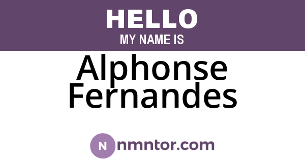 Alphonse Fernandes