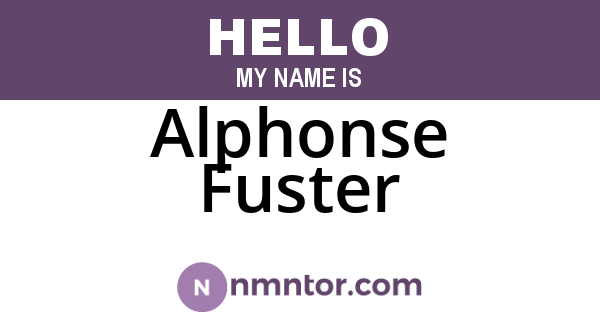 Alphonse Fuster