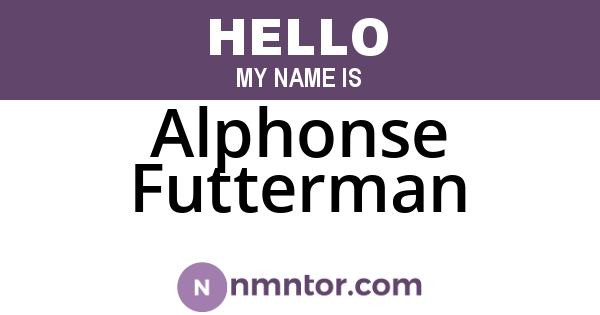 Alphonse Futterman