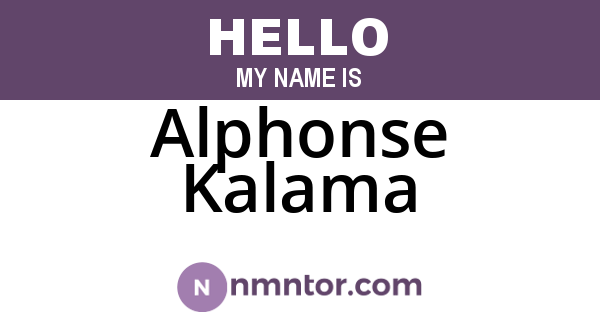 Alphonse Kalama