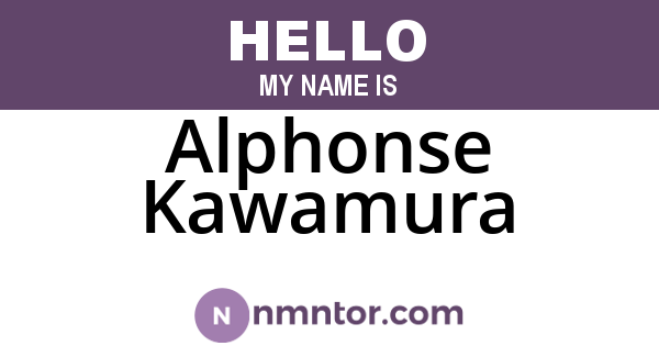 Alphonse Kawamura