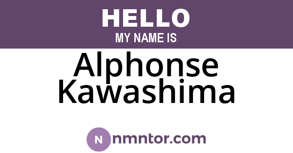 Alphonse Kawashima