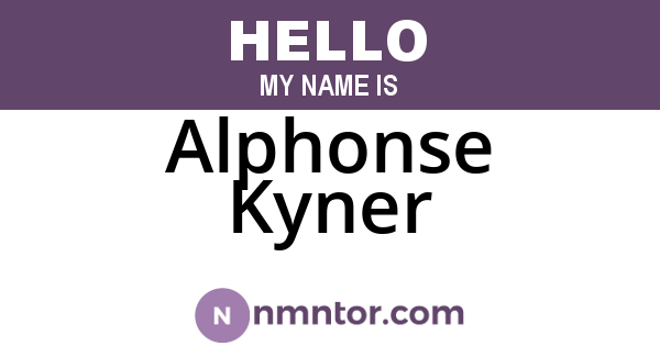 Alphonse Kyner