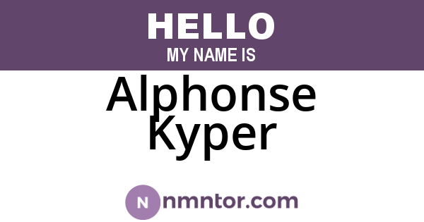 Alphonse Kyper