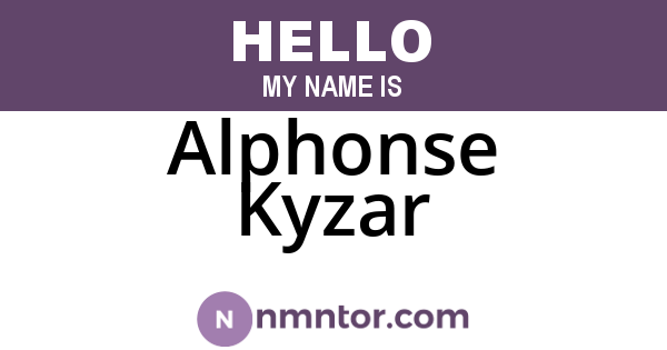 Alphonse Kyzar