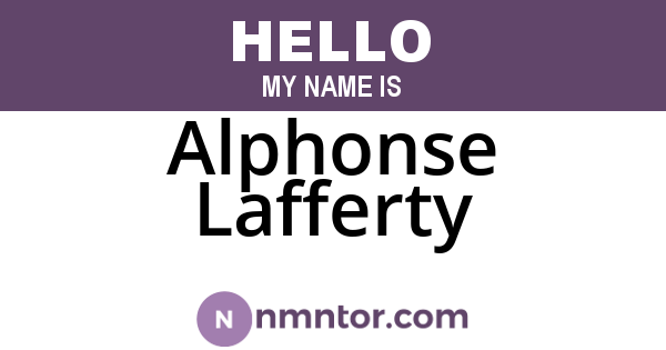 Alphonse Lafferty