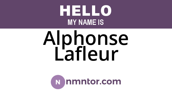 Alphonse Lafleur