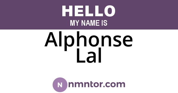 Alphonse Lal