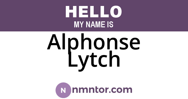Alphonse Lytch