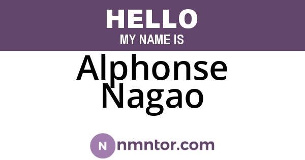 Alphonse Nagao