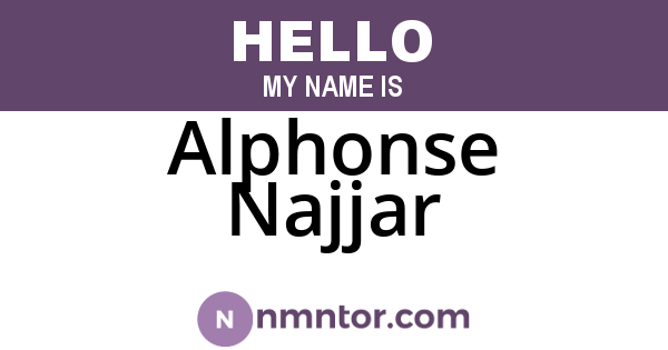 Alphonse Najjar