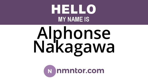 Alphonse Nakagawa