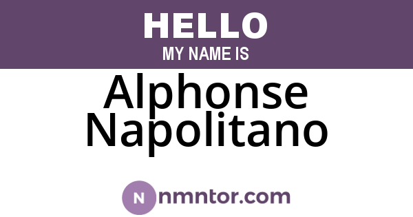 Alphonse Napolitano