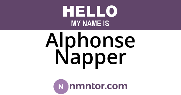 Alphonse Napper