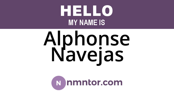 Alphonse Navejas