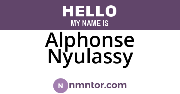 Alphonse Nyulassy